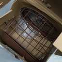 Kingsyard Bluebird Feeders for Outdoors Hanging, All Metal, Cage Bird Feeder with Tray, Squirrel Proof & Weatherproof, Easy to Refill & Clean (Brown)