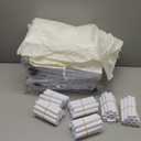 wilwolfer 6 Pack Kids Teepee Tent Bulk with Light and Inflatable Airbed, Natural Cotton Toddler Play Tent for Girls Boys Indoor Outdoor Sleepover Slumber Party Birthday Gifts