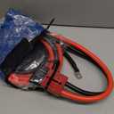 7 FT Quick Disconnect Winch Power Cable, 175A Connector Plug with 2AWG Copper Wiring, Forklift Plug Wire Trailer Power Storage Power Harness