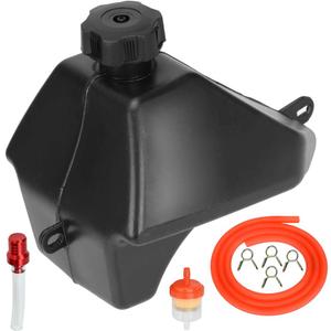 FVRITO Gas Fuel Petrol Tank for 50cc 70cc 90cc 110cc 125cc Coolster 3050C 3125R 3125XR8 Taotao ATA 125D RPS KAYO BMS Peace Roketa Yamoto Sunl Jetmoto Vitacci Rider Kids ATV Quad Chinese 4 Wheeler (plastic)