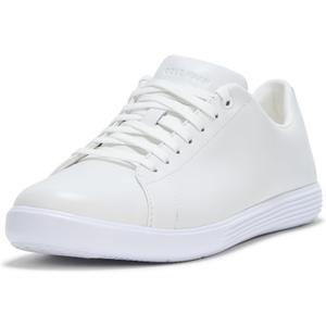 Cole Haan Women's Shoes - Grand Crosscourt Lightweight Leather Sneaker, White/ Skyway, 7-W US