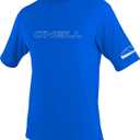O'Neill Youth Basic Skins UPF 50+ Short Sleeve Rash Guard, Pacific, 16
