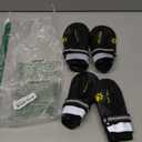 QUMY Dog Shoes for Large Dogs, Medium Dog Boots & Paw Protectors for Winter Snowy Day, Summer Hot Pavement, Water-Resistant in Rainy Weather, Outdoor Walking, Indoor Hardfloors Skid-Resistant Sole (Size 7: 2.8''x3.2"(W*L) (Pack of 4)