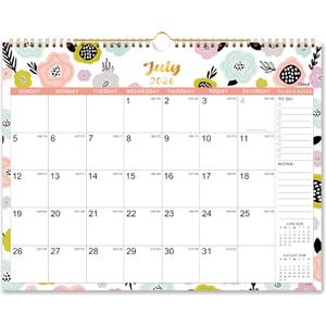 Wall Calendar 2026-2027 - 2026-2027 Calendar from Jul. 2026 to Dec. 2027, 14.75 x 11.5, Monthly Calendars 2026-2027 with Hanging Hole, Large Blocks