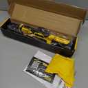 Cordless Ratchet Wrench for Dewalt 20V Battery, 3/8" Electric Ratchet Wrench Set, 88 Ft-lbs(120N.m), 500 RPM, Variable Speed, LED Light, 5 Sockets, 1/4" & 1/2" Adaptors, 3" Extension Bar(Tool Only)