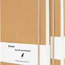 A5 Line Kraft Notebook Journals Bulk, College Ruled Hardcover Writing Subject Composition Notebooks with Lined Paper, 2 Pack, 120GSM, 102 Sheets, 5.5x8.3 inch, Travel Journal Set Lined
