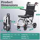 Transport Wheelchairs for Adults Lightweight Portble Wheelchair