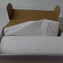 Party Solids 54 Inch X 300 Feet White Plastic Table Cover Roll in A Cut - to - Size Box with Convenient Slide Cutter. Cuts Up to 36 Rectangle 8 Feet Plastic Disposable Tablecloths