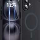 Magnetic for iPhone 16 Case, Compatible with MagSafe, Two 9H Screen Protectors, Full Camera Protection, Military-Grade Protection Silicone Phone Cover for 16 6.1", Black