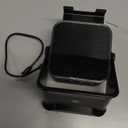 Wireless Bluetooth Induction Speaker, Phone Speaker Amplifier with Colorful Lights & 3500mAh Battery, Portable Phone Stand Compatible with iPhone/iPad/Android/Samsung - Black