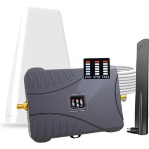 Cell Phone Booster for Home & Multi-Room,Up to 7,000 sq ft,Cell Phone Signal Booster for Band 5/12/13/17,Boost 5G 4G Data for All U.S. Carriers FCC Approved Cell Signal Booster