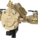 Febco 825Y Series 1" Bronze Reduced Pressure Zone Backflow Preventer Assembly, Quarter Turn Shutoff, NPT End Connections, Y Pattern, Flood Sensor with SentryPlus Alert Technology for Relief Valve