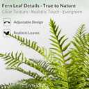2 Pack Artificial Fern Plants in Pots, Type 8