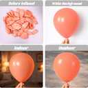Voircoloria 130pcs Peach Balloons Different Sizes 18" 12" 10" 5" Pastel Orange Latex Balloon Garland Arch Kit for Birthday Baby Shower Graduation Wedding Gender Reveal Anniversary Party Decorations