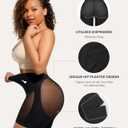 Lover-Beauty Low Back Shapewear Shorts for Women Tummy Control Butt Lifting Body Shaper Panties Underwear (Black, XS)