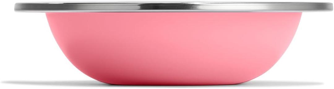 Hydro Flask Stainless Steel Kids Bowl- Dishwasher Safe, Stackable, Dinner Bowl in Dahlia Pink