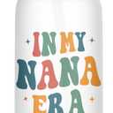 In My Nana Era Frosted Glass Cup Tumbler - Nana Tumbler Glass - Baby Announcement For Nana - New Baby Gifts - Promoted To Grandma - Gifts Idea For Birthday - Mother's Day - Holiday