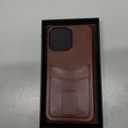 YICOSUN Case for iPhone 15 Pro Max: Wallet Case with Card Holder - Luxury Leather Design - Standalone Button & Anti Stick- Phone Cover for Women Men(6.7-inch) - Brown