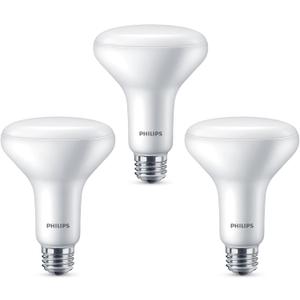 Philips LED Dimmable, Warm Glow Effect BR30 Light Bulb - Pack of 3 - EyeComfort Flicker Free - 7.2W = 65W - 650 Lumen - Soft White (2700K) - E26 Base - Indoor - Title 20