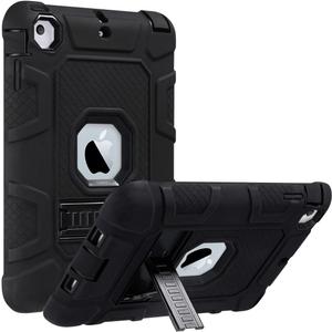 ULAK Case for iPad mini 1 2 3, Three Layer Heavy Duty Shockproof Protective Cover with Kickstand for iPad mini 2 Case 1st 2nd 3rd Generation (Black/Black)