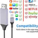 [Apple MFi Certified] Lightning to HDMI Cable Adapter for iPhone,1080P Lightning to HDMI Digital AV Adapter HDTV Cord Compatible with iPhone 14 13 12 11 Pro Max XS XR X 8 to TV Projector Monitor