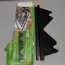 Stove Gap Covers Stainless Steel, 2 Pack Stove Gap Filler Easy Retractable Length 13.8" to 27.5", Width 0.79" ALMCALS Stove Gap Guards Range Trim Kit, Heat Resistant Guard Between Stove Top & Counter (Black)