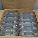 KOMUEE 10 Packs 30 oz Glass Meal Prep Containers,Glass Food Storage Containers with Lids,Airtight Lunch Bento Boxes,Microwave,Freezer and Dishwasher,Gray