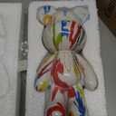 Graffiti Bear Statue Decorative Animal Resin Sculpture Home Decor, Art Figurine Home Ornament Decoration for Office, Living Room, Bedroom, Book Shelf, TV Cabinet, Desktop (Graffiti Decor)