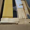 MayBee 8 Frame Screened Bottom Board Beehive Dipped in 100% Beeswax, Bee Hives Kit Includes 1 Deep Boxes & 1 Medium Hive Box with Beehive Frames and Wax Foundations. Preferred for Summer