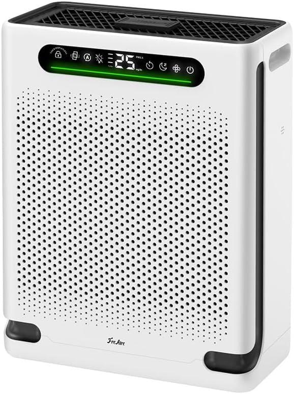 FreAire Air Purifiers for Home Large Room, HEPA Air Purifier with Washable Filter & Air Quality Display, Powerful Turbo Mode
