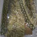 BEL AVENIR Brush Fringe Trim Basic Trim Collection 6.5 Yard x 3.54 Inches (Green)