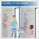 Rain Shower Head with Handheld High Pressure rainfall Shower Heads with Handheld Spray Combo,Brushed Nickel
