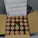Spice Jars with Label4oz Seasoning Containers, Glass Spice Bottles with Shaker Lids,Funnel, Chalk Pen (24)