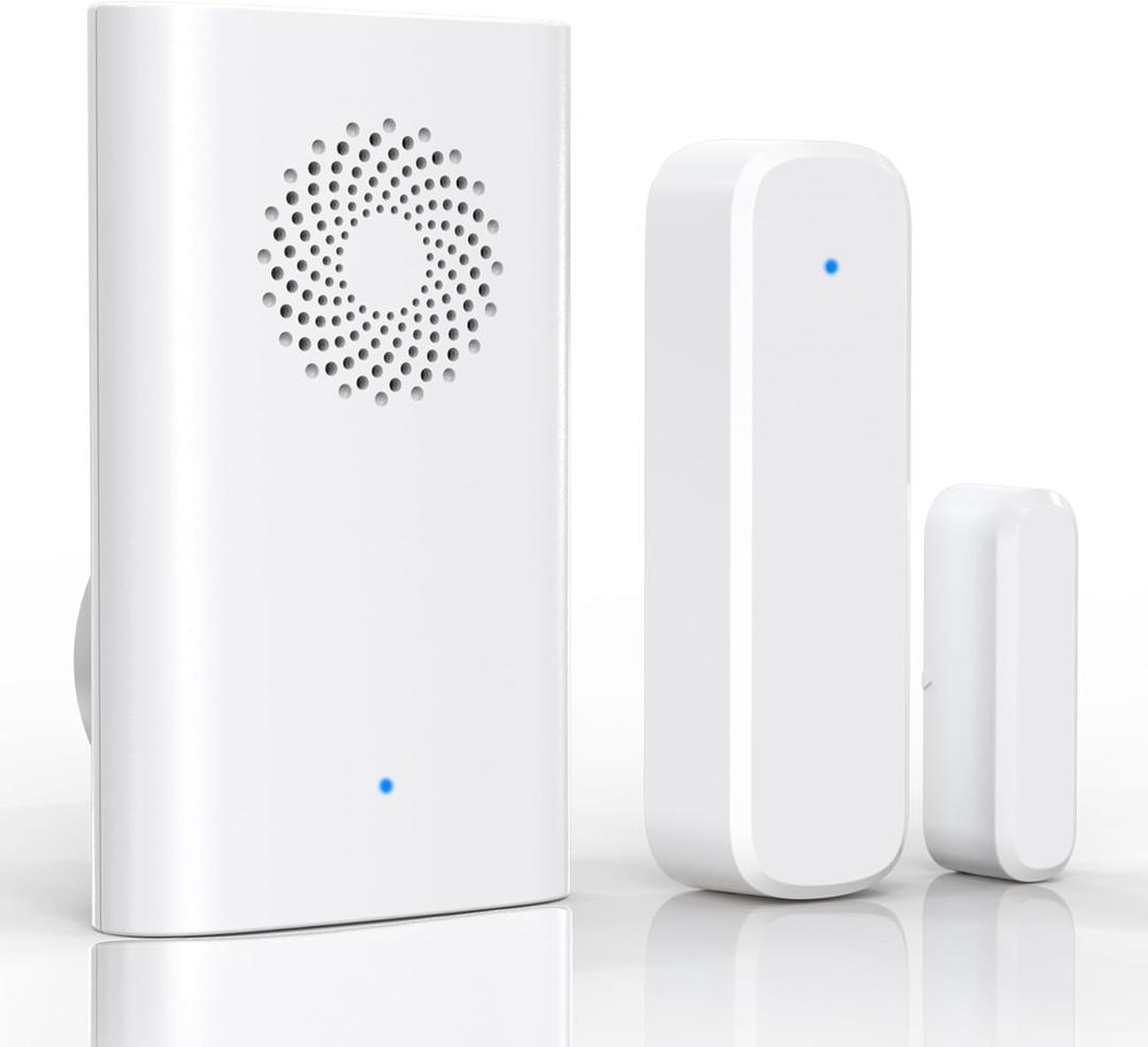 Wireless Door Sensor Chime, Door Open Alarm When Entry Business/Office/Store (500ft Range 51 Ringer Adjustable Volume) Home Alert Bell for Kid/Toddler Safety