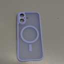 TOCOL for 17 Case, Full Camera Protection, Built-in Magnetic Ring, Compatible with Magsafe Charger, Drop Protection, Translucent Matte Phone Case for 17 6.3 inch (Light Blue)