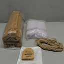 Hushee 50 Sets Housewarming Party Favors Sweet Home Coaster House Shaped Coaster with Thank You Gift Cards House Warming Return Gifts with Organza Bags Twine New Home Gift for Guests Party Decorations (Rustic Color)