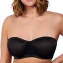 HSIA Strapless Bras for Women, Bella Convertible Minimizer Bra for Large Bust Unlined Underwire Balconette Bras, Size: 38DD