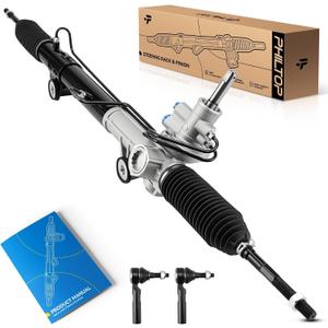 PHILTOP Hydraulic Power Steering Rack & Pinion Kit for 2005-2010 Dakota, Raider, with Outer Tie Rod Ends, Replace# 26-2143
