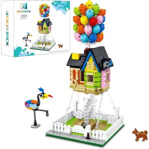 ENJBRICK Up Balloon House Building Kit for Kids 8-14 Yrs, 635 Pcs, Creative Building Block Set, Tensegrity Sculptures
