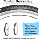 26x2.125 Cruiser Bike Tires: MOHEGIA 2-Pack 26 Inch Folding Tires with Pair Bike Tubes & Tire Levers Replacement Set for Beach Cruiser and Urban Commuting Bicycle