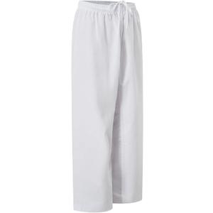 VKT Kids Youth Karate Pants Taekwondo Uniform White Gi Martial Arts gi jiu Jitsu Trousers for Training or Competition (3X-Large) 165