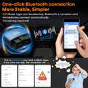 5 x AMTIFO Bluetooth OBD2 Scanner Wireless - Auto-Connect, Clear Engine Codes, Live Data & Performance Monitoring, Works with iOS/Android - Vehicle Diagnostic Tool for Car Owners & DIY Enthusiasts