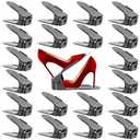 Neprock Shoe Organizer for Closet, 20-Pack (Grey)