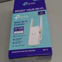 TP-Link AC1200 WiFi Extender, 2025 Wirecutter Best WiFi Extender, 1.2Gbps Home Signal Booster, Dual Band 5GHz/2.4GHz, Up to 1600 Sq.ft and 32 Devices, EasyMesh Compatible, One Ethernet Port (RE315)