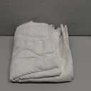 Nanspring Beige White Linen Curtains 96 Inches Long for Living Room Semi Sheer Linen Blend Curtains Back Tab Rod Pocket Light Filtering Farmhouse Coastal Decor Curtain for Bedroom 60x96, 2 Panels