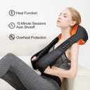 Medcursor Neck Massager - Portable Electric Neck and Back Massager with Heat, Deep Tissue 3D Kneading Pillow for Muscle Pain Relief, Ideal Fathers & Mothers Day Gift, Not Cordless