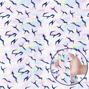3 x Purple Demon Birthday Hunters Party Decor Supplies 9.9x6.6 Ft Demon Foil Fringe Curtains Holographic Laser Tinsel Streamers Backdrop for Demon Birthday Hunters Movie Theme Decor