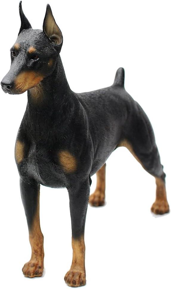 Comfy Hour 7" Doberman Dog Figurine, Realistic Lifelike Animal Statue, Standing Doberman Pinscher Collectible for Home Office Shelf, Artisan Crafted Resin Sculpture, 1 Unit