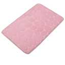 Super Soft 1 Piece Pebble Bath Mat, Non-Slip Pebble Rug, Highly Absorbent Bathroom Rug, Blush Pink