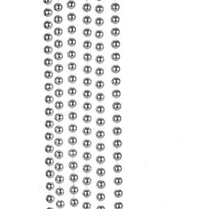 Kurt Adler 15 Feet x 12 MM Silver Bead Garland